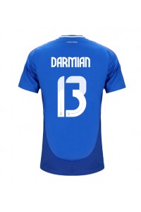 Italia Matteo Darmian #13 Fotballdrakt Hjemme Klær EM 2024 Korte ermer